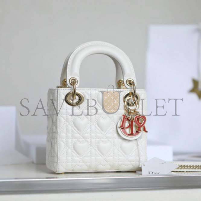 DIOR  MINI LADY AMOUR BAG  M0505OCAL_M030 (17cm*15cm*7cm)